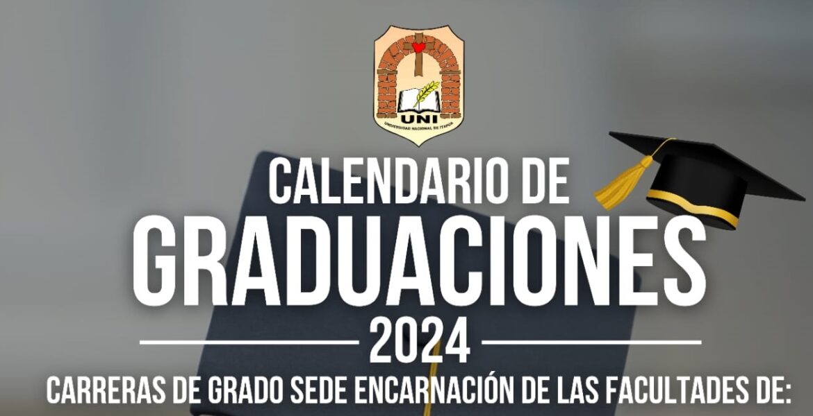 Flyer web calendario graduación 2024