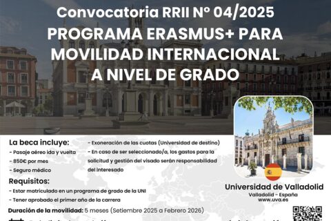 Convocatoria erasmus Valladolid